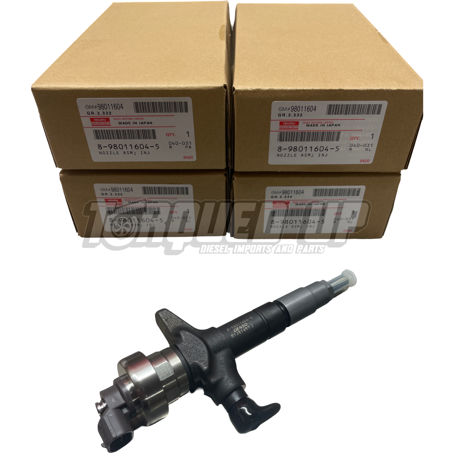 Genuine Denso 095000‑6980 Injectors (Set of 4) – Isuzu 4JJ1 3.0L / D‑Max / MU‑X / Colorado 2007–2012